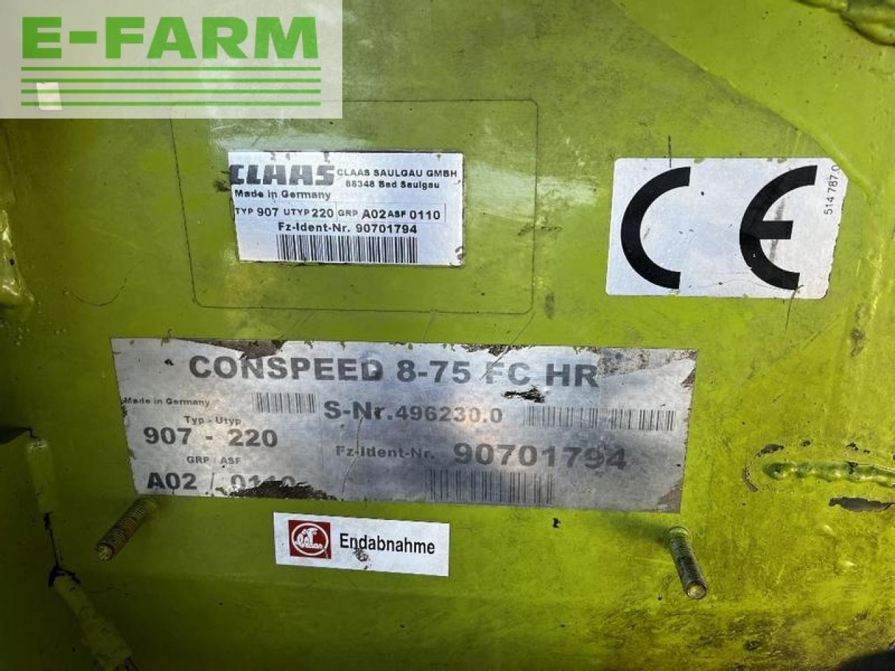 Corn header CLAAS conspeed 8-75 fc hr: picture 11