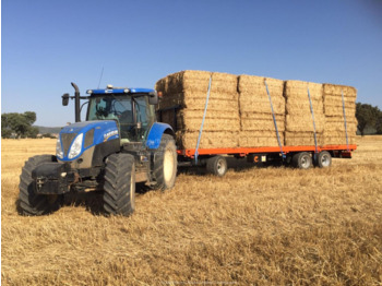 Rinoagro REMOLQUE PLATAFORMA AGRICOLA PARA PAQUETES O PALETS 24000KG PL-100 - Farm platform trailer