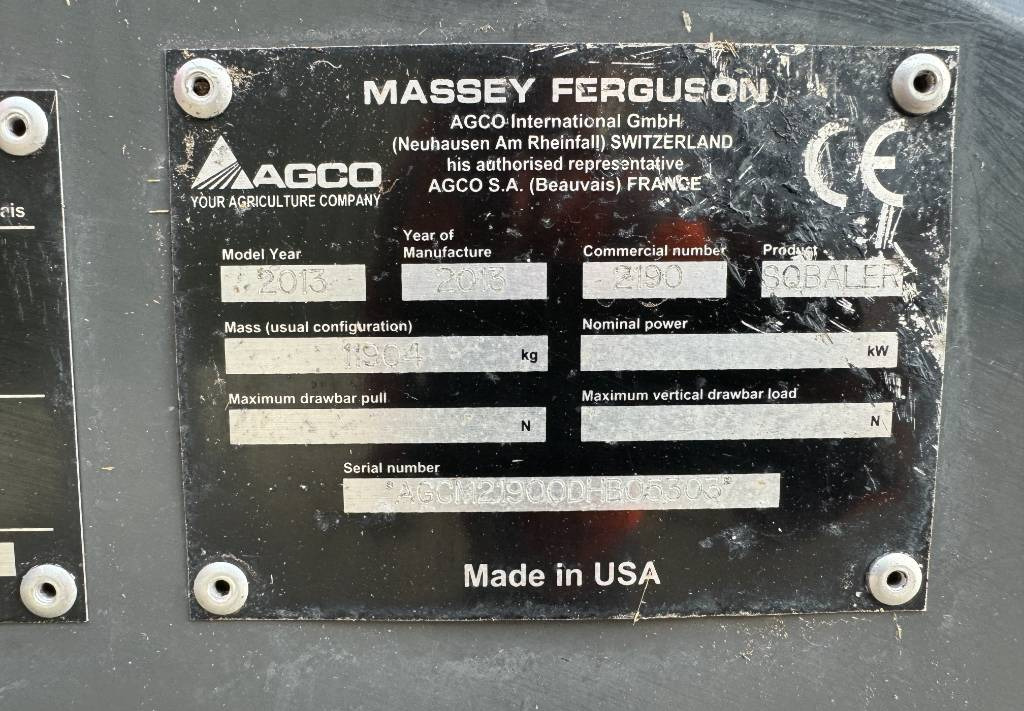 Massey Ferguson 2190  leasing Massey Ferguson 2190: picture 17