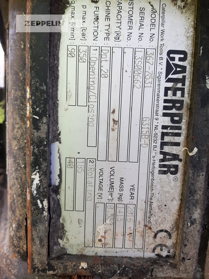 Grapple for Construction machinery Caterpillar G315B/D Abbruchgreif: picture 8