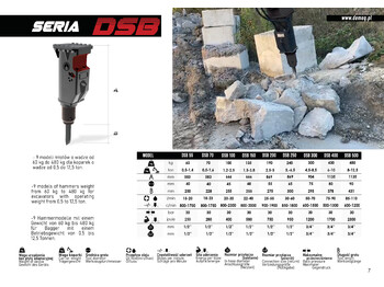 New Hydraulic hammer for Excavator DEMOQ DSB 200 Hydraulic breaker 190 KG: picture 3