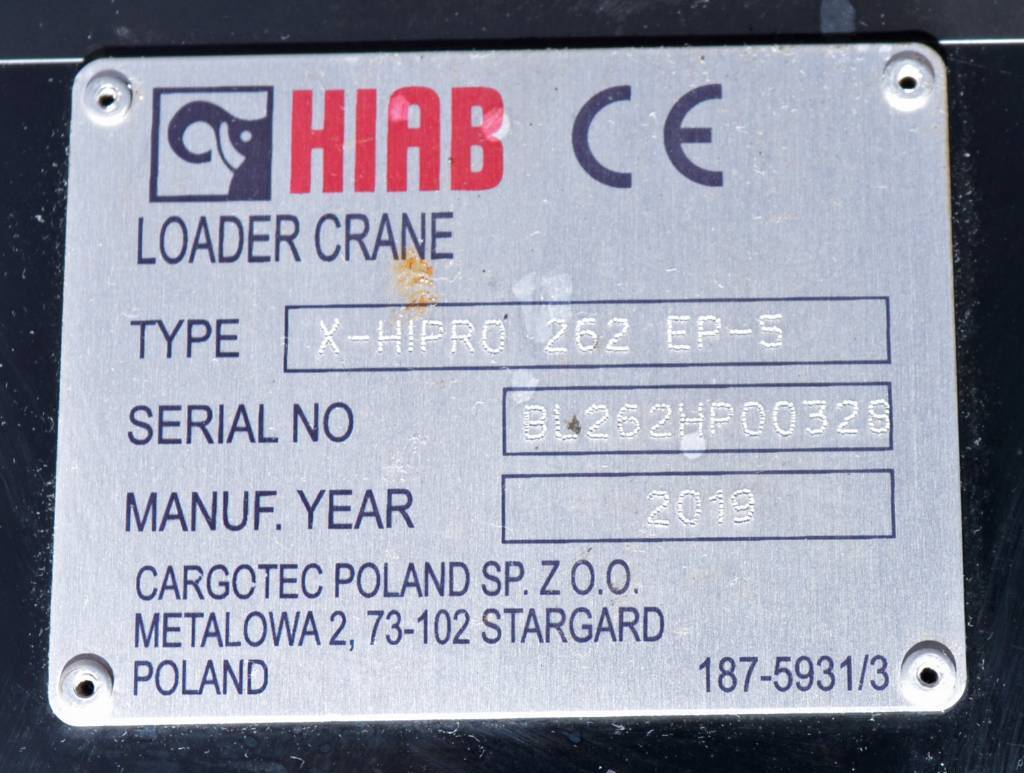 Loader crane for Truck Hiab X-HIPRO 262 EP-5 CD: picture 7