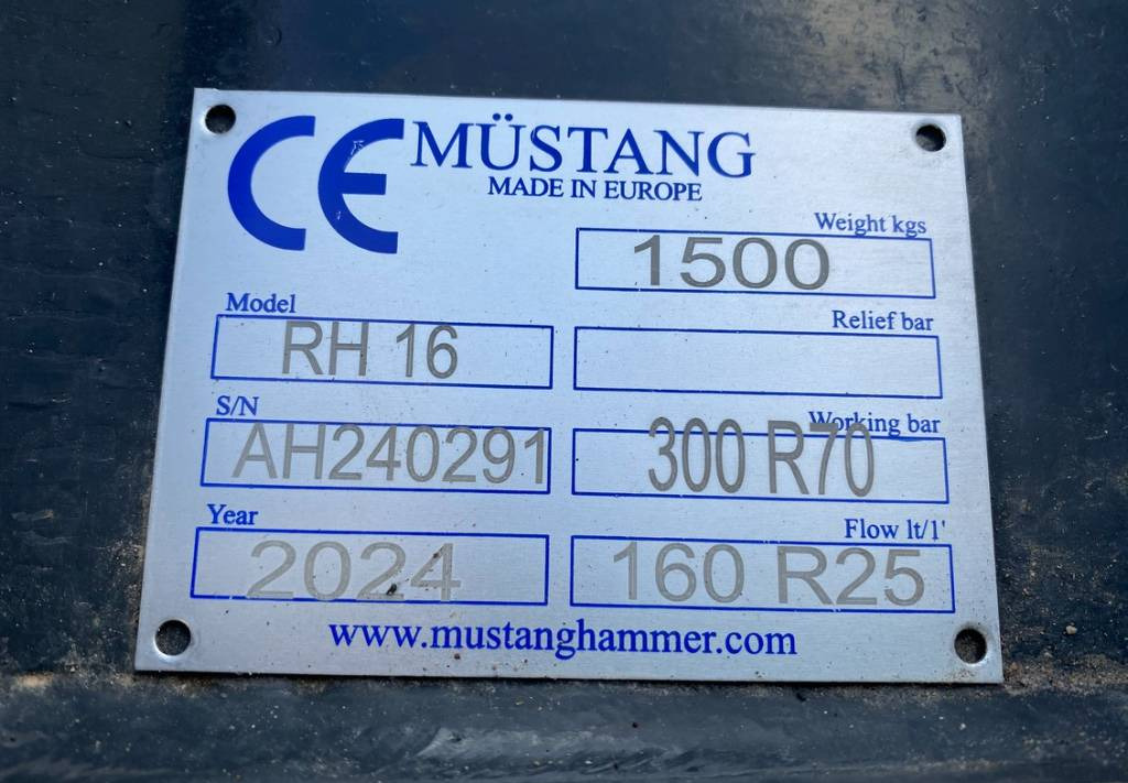 Demolition shears Mustang RH16 Hydraulic Rotation Pulverizer Shear 12~22T: picture 10