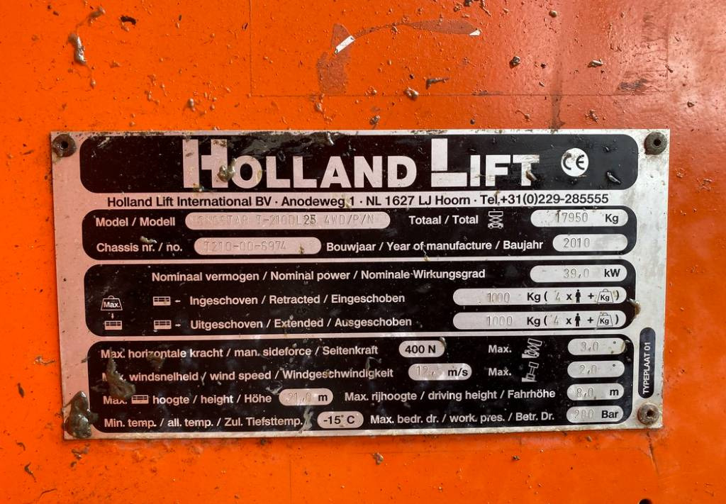 Scissor lift Holland Lift T210DL25 4WD Diesel T-210DL25 Scissor WorkLift 23M: picture 10