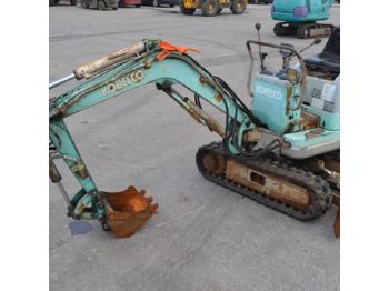  Kobelco SK007-2 Rubber Tracks, Blade, Offset, Piped c/w Bucket, Expanding Undercarriage - PT03645 - Mini excavator
