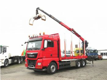 MAN TG-X 26.560 6x4 Holztransporter Kurzholz Palfing  - Forestry trailer
