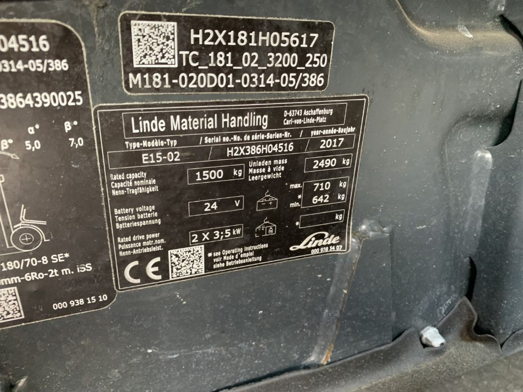 Electric forklift Linde E15-02: picture 4