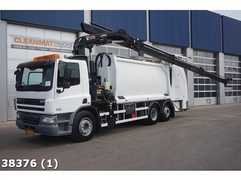 Garbage truck DAF FAN 75 CF 360 Euro 5 EEV Hiab 21 ton/meter Kran KT2: picture 1