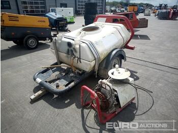 Brendon Bowsers Single Axle Plastic Water Bowser, Yanmar Pressure Washer (Spares) - Pressure washer
