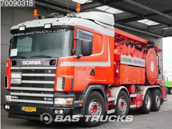 Scania 164G 480 8X2 V8 Manual Lift+Lenkachse 3-Pedals ADR Euro 3 - Vacuum truck