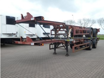Container transporter/ Swap body semi-trailer Ackermann FRUEHAUF 40 FT DOUBLE TIRES spring suspension: picture 1