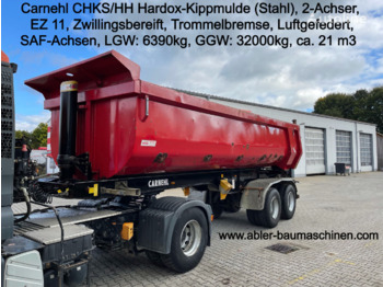 Tipper semi-trailer Kloos SKF Ferro Kippmulde Liftachse Plane, price -  7740552