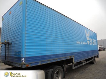 Latre + 1 axle (stuur) + SEMI DIEPLADER - Closed box semi-trailer