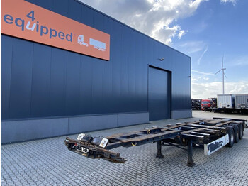 Krone 45FT-HC, BPW, extendable front+ rear+ bumper, NL-chassis, APK: 07/2023 - container transporter/ swap body semi-trailer
