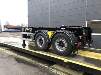 Pacton 20ft. containerchassis | geschikt voor BDF | vloeistof containers - container transporter/ swap body semi-trailer