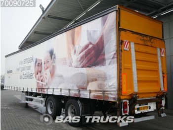DRACO Lenkachse Ladebordwand Hartholz-Bodem TXA230 - Curtainsider semi-trailer
