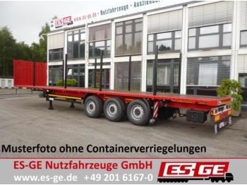 Kögel 3-Achs-Sattelanhänger, Rungen, Containerverriege  - Dropside/ Flatbed semi-trailer