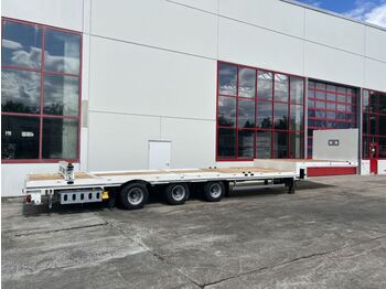 Möslein  3 Achs Tieflader für Fertigteile, Maschinen, Co  - Dropside/ Flatbed semi-trailer