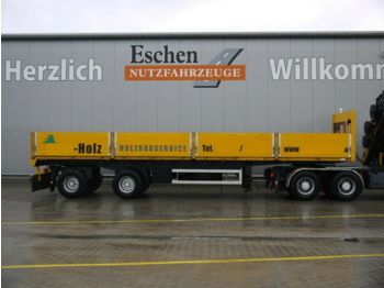 Schmidt 2 Achs Pritsche, ausziehbar, Luft/Lift, BPW  - Dropside/ Flatbed semi-trailer