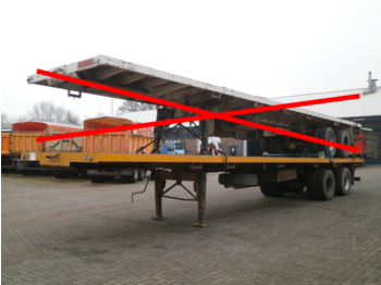 Traylona 2-axle platform trailer 50000 kg / extendable 22 m - Dropside/ Flatbed semi-trailer