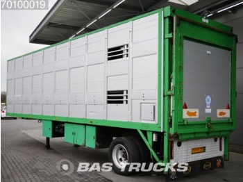 Jumbo EO100S Animal Transport 1 Axle Steering Axle - Livestock semi-trailer