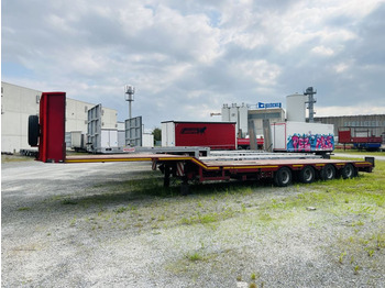 4 Achs Satteltieflader, ausziehbar  - Low loader semi-trailer