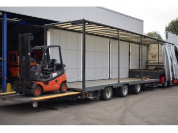 ESVE Forklift transport, 9000 kg lift, 2x Steering axel - Low loader semi-trailer