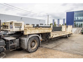 Louault PORTE ENGIN+RAMPES HYDRAULIQUES+TREUIL HYDAULIQUE - Low loader semi-trailer