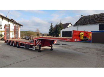 MTDK Low loader 4 axles Hydraulic Ramps  - Low loader semi-trailer