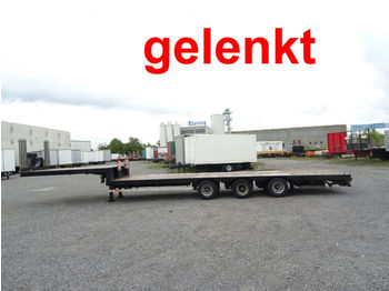 Möslein STP 3 Schwebheim 3 Achs Plato- Satteltieflader,  - Low loader semi-trailer