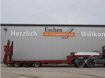 Müller-Mitteltal TS 3-VLL, Luft, Hydr. Rampen, gel.Achsen, verbr.  - Low loader semi-trailer