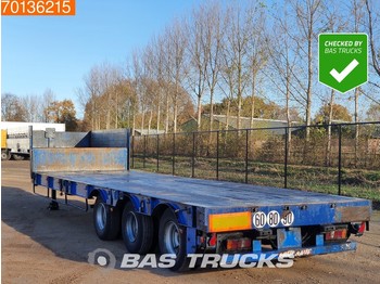 Netam-Fruehauf 3 axles Steelsuspension Hartholz-Boden - Low loader semi-trailer