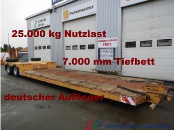 Scheuerle Tiefbett-brücke 7 m Höhe 52 cm  * 25t. Nutzlast - Low loader semi-trailer