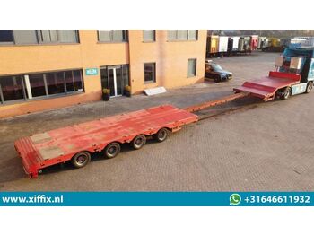 TSR 4-ass. Uitschuifbare semi dieplader // 2x naloop gestuurd // 80 cm. hoog  - Low loader semi-trailer