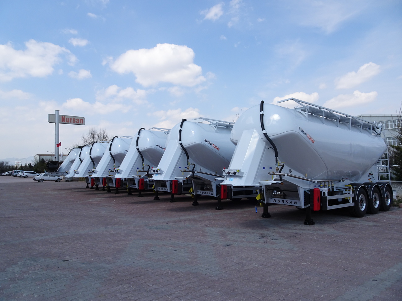 New Silo semi-trailer for transportation of silos NURSAN Aluminium W Type Silo: picture 15