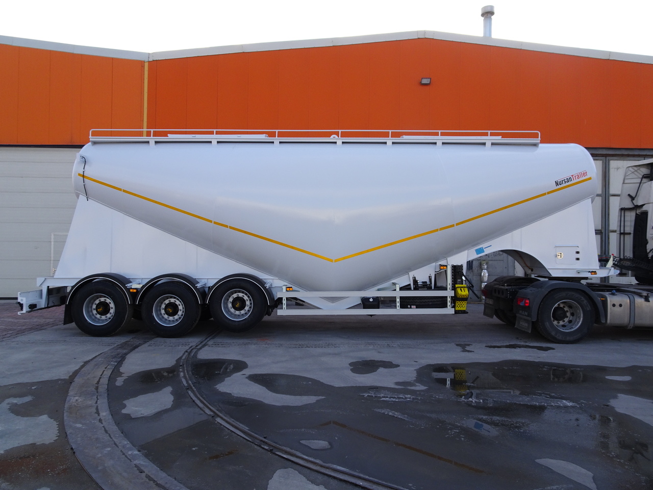 Silo semi-trailer for transportation of food NURSAN WHEAT GRAIN DRY BULK SILO: picture 6