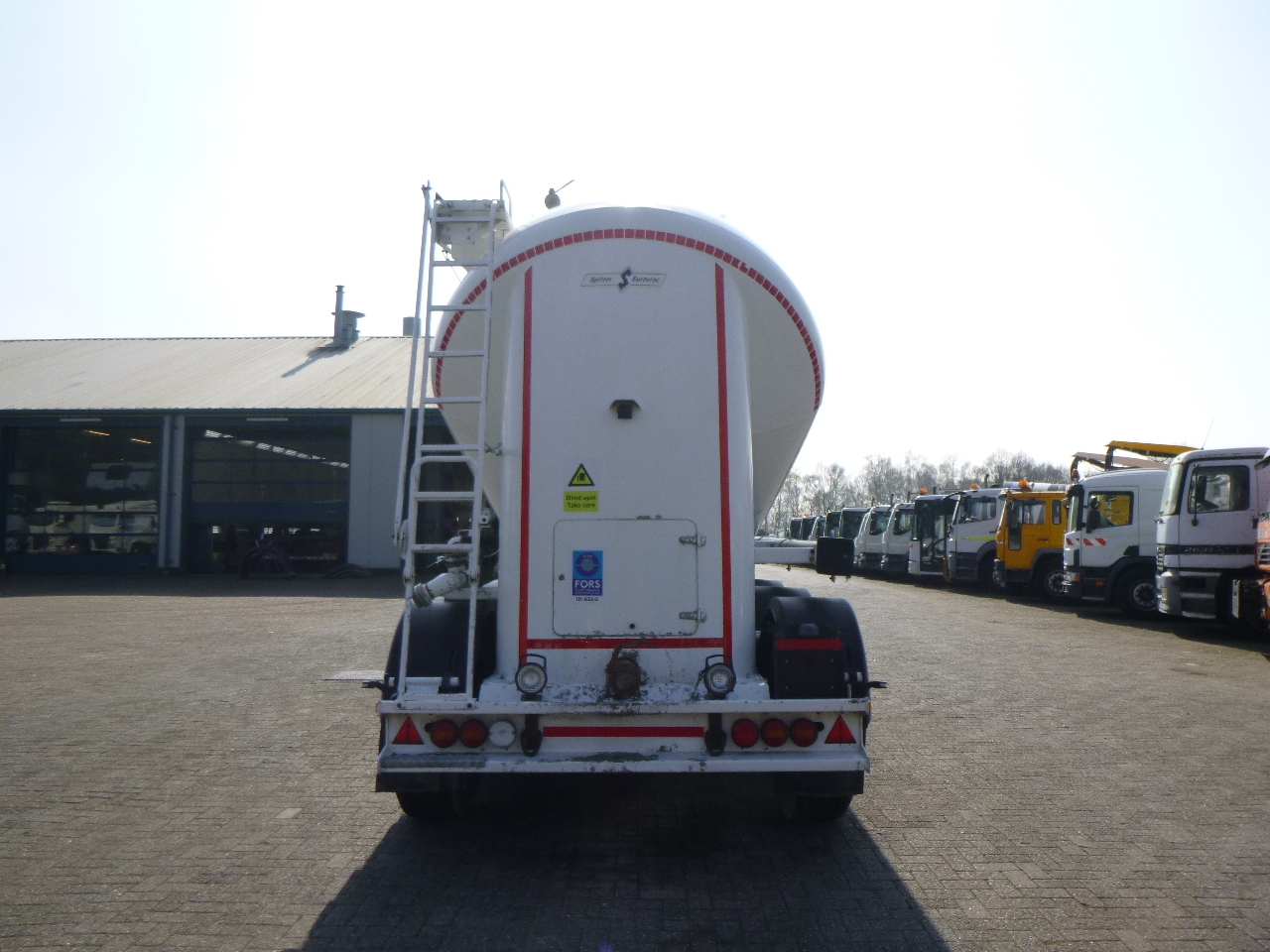 Silo semi-trailer for transportation of flour Spitzer Powder tank alu 37 m3: picture 5