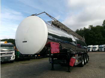 Clayton Chemical tank inox 30 m3 / 1 comp + pump - Tank semi-trailer