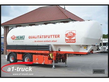 Heitling - Siloauflieger,7 Kammern,48m³, Futter,  - Tank semi-trailer