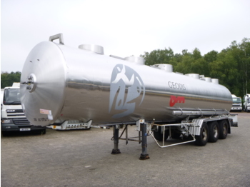 Magyar Chemical tank inox 32.6 m3 / 1 comp - Tank semi-trailer