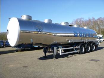 Magyar Chemical tank inox 33 m3 / 1 comp - Tank semi-trailer