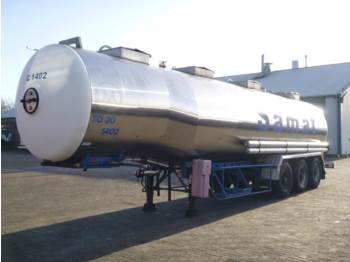 Magyar Chemical tank inox 33 m3 / 4 comp. - Tank semi-trailer