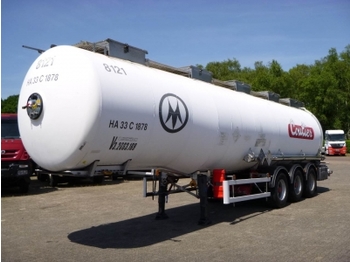 Magyar Chemical tank inox 37.4 m3 / 1 comp - Tank semi-trailer