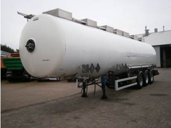 Magyar Chemical tank inox 48 m3 / 3 comp. - Tank semi-trailer