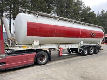 Onbekend FILLIAT - 3-axles SILO - ALU SILO / ALU CHASSIS - 5 COMPARTIMENTS - AIR SUSPENSION - DRUM BRAKES - Tank semi-trailer