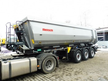 REISCH RHKS-3-SR07, Stahl 25,6m³ hydr.Klappe, - Tipper semi-trailer