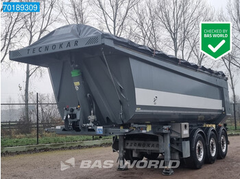 Tecnokar T3P 3 axles 27m3 Cramaro-Verdeck ALCOA SAF IntraDisc - Tipper semi-trailer