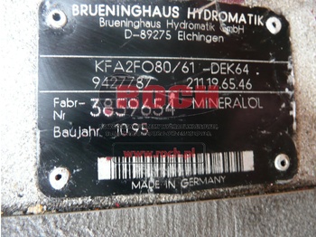 Hydraulic pump BRUENINGHAUS HYDROMATIK KFA2F080/61-DEK64 9427787 211.19.65.46: picture 2