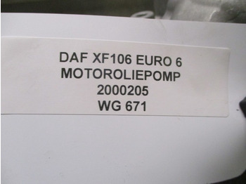Engine and parts for Truck DAF XF106 2000205 MOTOROLIEPOMP EURO 6: picture 2