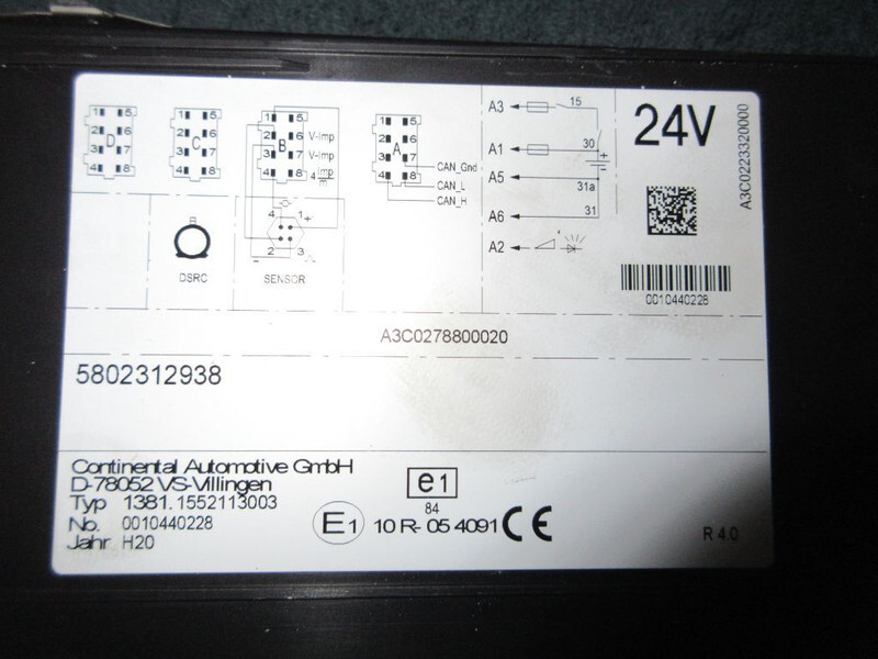 Electrical system for Truck Iveco S-WAY 5802312938 TACHOGRAAF EURO 6 367.147KM: picture 2
